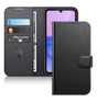 Samsung Galaxy A15 Wallet Flip Case - Black | Hanman Diary Shockproof Protective Back Cover image 0