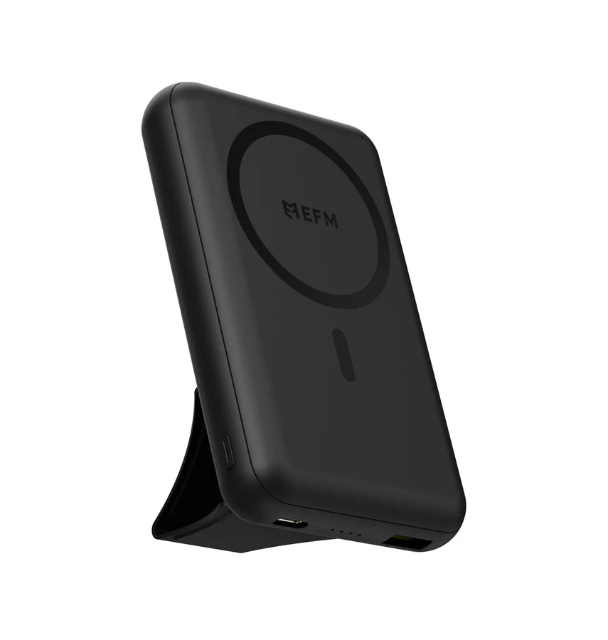 Power Bank - Black | EFM Wireless Charging, 10000mAh, W/Stand 18W Wall Charger image 0
