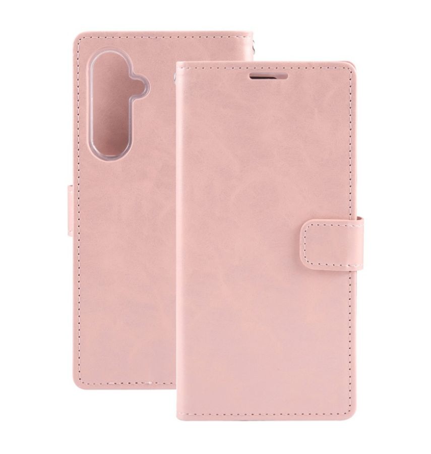Samsung Galaxy S24 Plus Wallet Case - Rose Gold | Mercury Bluemoon Diary, Soft Anti - Slip Grip & Shockproof Cover image 0