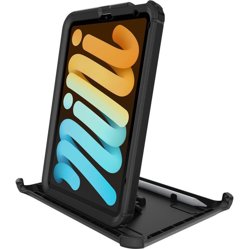 iPad mini 6 Case – Black | Otterbox Defender Series, Rugged Shockproof Back Cover image 3