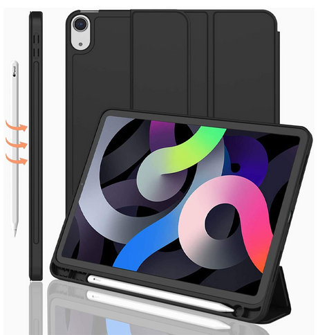 Apple iPad Air 11' (2024/25 ) Case - Black | Canvas Smart Case with Apple Pencil Slot, Shockproof & Scratch - Resistant Protective Cover image 0