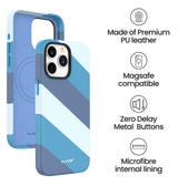iPhone 15 MVR Stripe Vibe Case - Blue Celeste | Perfect Fit Design, Soft Touch Protective Cover image 4