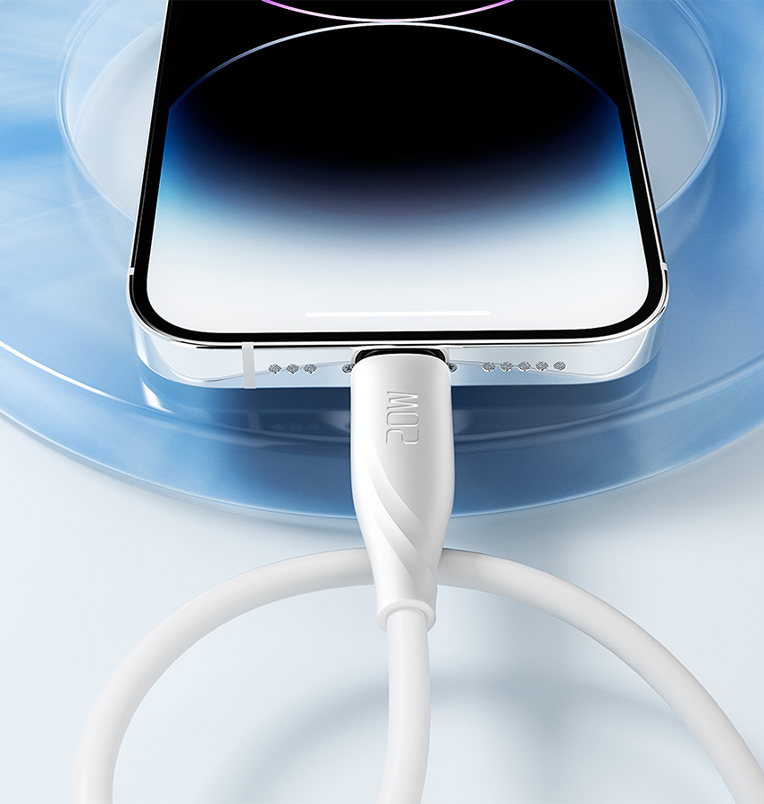 MVR Lightning Cable - White |20W, 1m Type C, 2.4A Fast Charging image 7