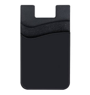 Silicone Card Holder - Black | Minimalist Wallet with Secure Pocket Design image 0
