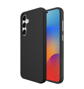 Samsung Galaxy S25 Plus MagSafe Case - Black | Triangle Texture Rugged Shockproof Cover image 0