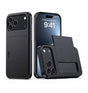 iPhone 17 Pro Card Slide Case – Black | Slim Wallet Design, Card Holder Function, MagSafe Compatible image 0