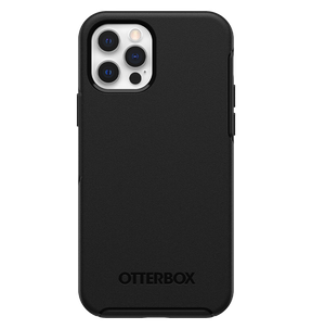 iPhone 12/12 Pro Case – Black | OtterBox Symmetry Series, Soft Touch Protective Cover image 0