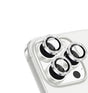 iPhone 17 Pro Max/17 Pro/16 Pro Max/16 Pro Glam Lens Protector – Silver | Stainless Steel Frame, Anti-Reflective, Military-Grade Protection image 0