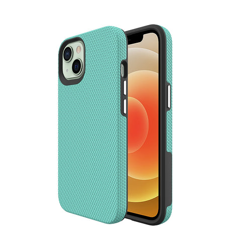 iPhone 15 Plus Triangle Pattern MagSafe Case - Mint Green | Rugged Shockproof Back Cover image 0