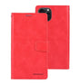 iPhone 15 Pro Wallet Case – Vibrant Red | Goospery Mercury Bluemoon PU Leather Wallet Case image 0