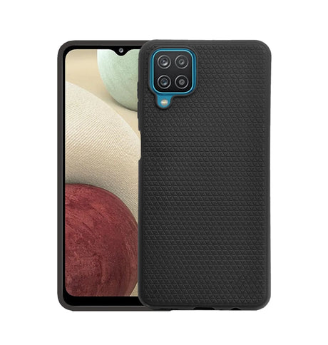 Samsung A12 4G Triangle Case - Black | Slim Protective Cover with Geometric Design & Shock Resistance image 1