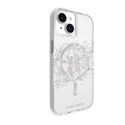 iPhone 15 Case-Mate Karat Magsafe Back Cover - Touch Of Pearl image 1