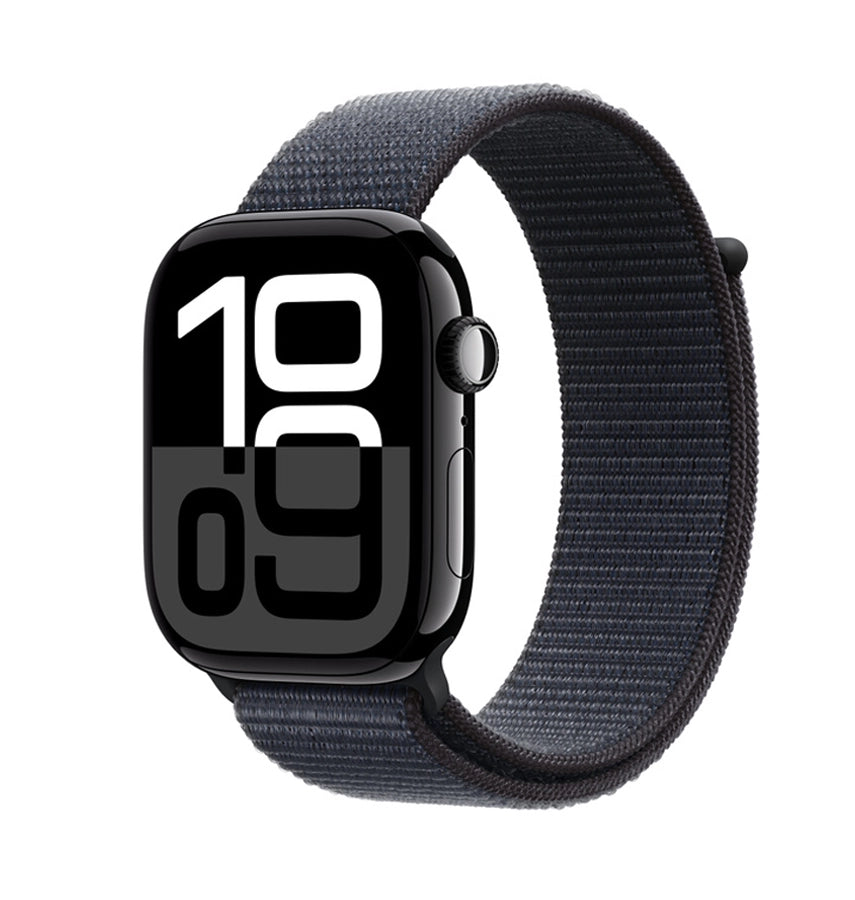 Apple Watch S10 46mm Glass Matte Case - Black | 360° Protection with Built-in 9H Tempered Glass image 0