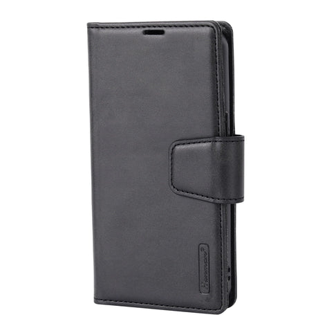 Samsung S26 Plus Leather Case – Black | Hanman Magnetic Detachable Cover with Card Holder & Secure Closure image 0