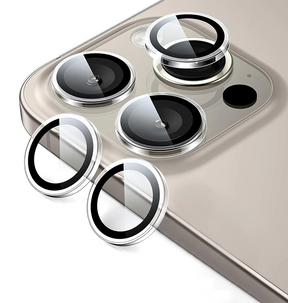 iPhone 15 Pro/Pro Max Alloy Camera Lens Screen Protector Alloy Glass - Clear image 0