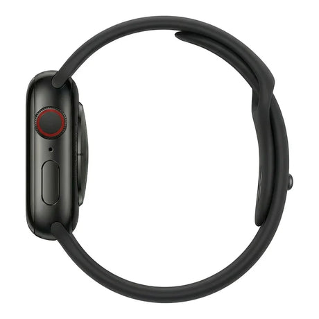 Apple Watch 42/44/45mm Sport Band – Black | TPU Series, Classic Elastic Band, Sweat-Resistant, Fits All Workouts