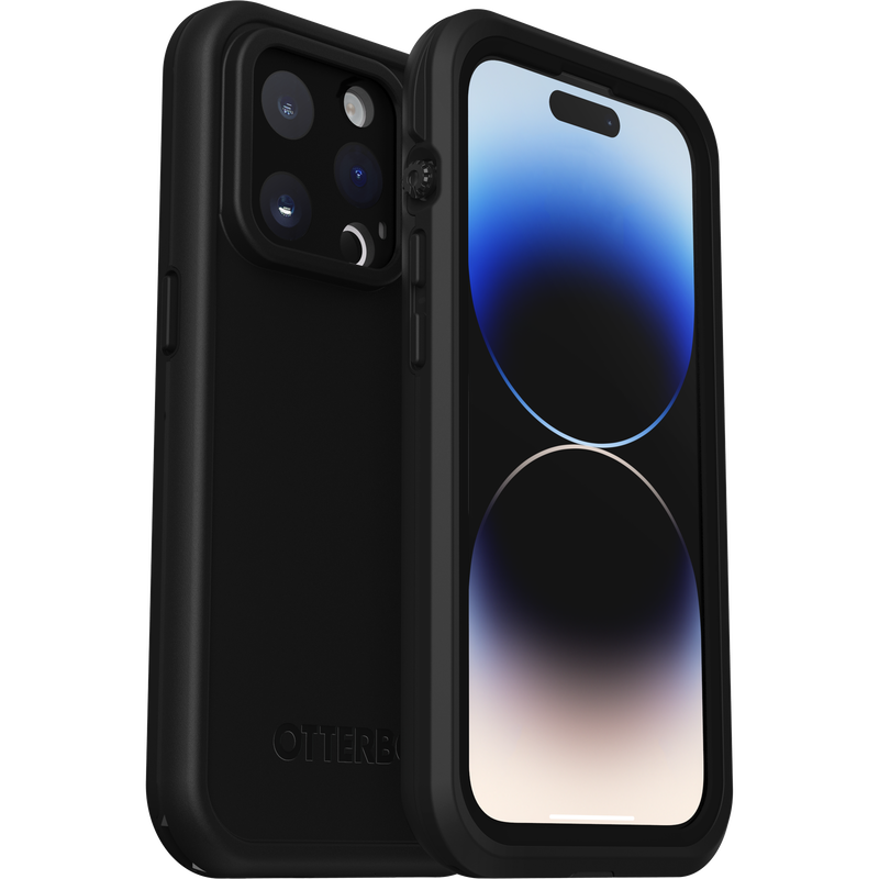 iPhone 14 Pro Magsafe Case - Black | OtterBox FRE MagSafe Rugged Protection Back Cover image 1