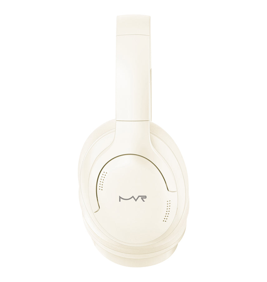 MVR Sonic Wave Headphones – Cream | Crystal-Clear Sound, Elegant Finish & Comfortable Fit image 1