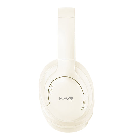 MVR Sonic Wave Headphones – Cream | Crystal-Clear Sound, Elegant Finish & Comfortable Fit image 1