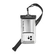 Case-Mate Waterproof Floating Pouch – Silver Chrome | Universal Protective Pouch with Touchscreen Access & Floating Design image 0