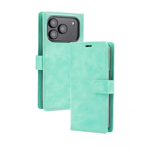 iPhone 17 Pro Magsafe Case – Mint | Goospery Mercury Bluemoon Diary Genuine Leather Flip Wallet Cover image 0