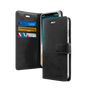 iPhone 16 Pro Max Wallet Case – Black | Goospery Mercury Bluemoon Luxury Leather Flip Cover image 0