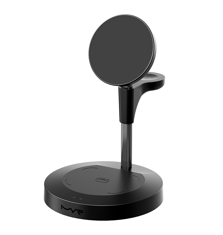 DC-4B MVR 3 in 1 Wireless Portable Charger - Black image 1