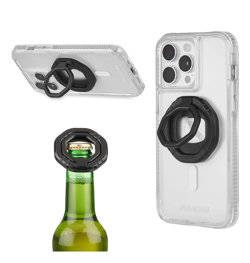 Pelican Magnetic 3-in-1 Multi Tool | Ring Stand, Bottle Opener & Phone Grip with Strong Magnetic Base image 1