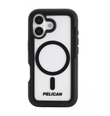 iPhone 17 Case – Black/Clear | Pelican Voyager MagSafe Cover with Holster, Heavy-Duty Protection & Belt Clip image 0