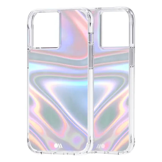 iPhone 13 Pro Max Soap Bubble Antimicrobial Case – Iridescent | Case-Mate Color-Shifting Design, Drop Protection, Wireless Charging Compatible image 2