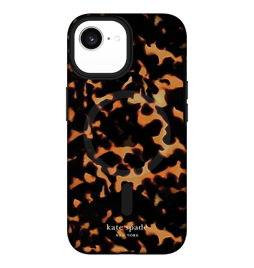 iPhone 16E/15/14/13 MagSafe Case – Tortoise | Kate Spade Protective Cover with Stylish, Slim & Durable Design image 0