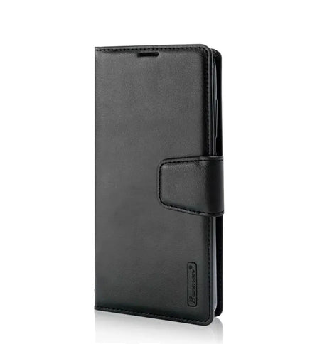 Samsung Galaxy Z Flip 4 Wallet Case - Black | Hanman Diary Flip Cover with Card Slots image 0