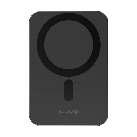 Slim Snap 2.0 5000mAh MagSafe MVR Power Bank - Black | Wireless Qi Charging Compact Design image 0