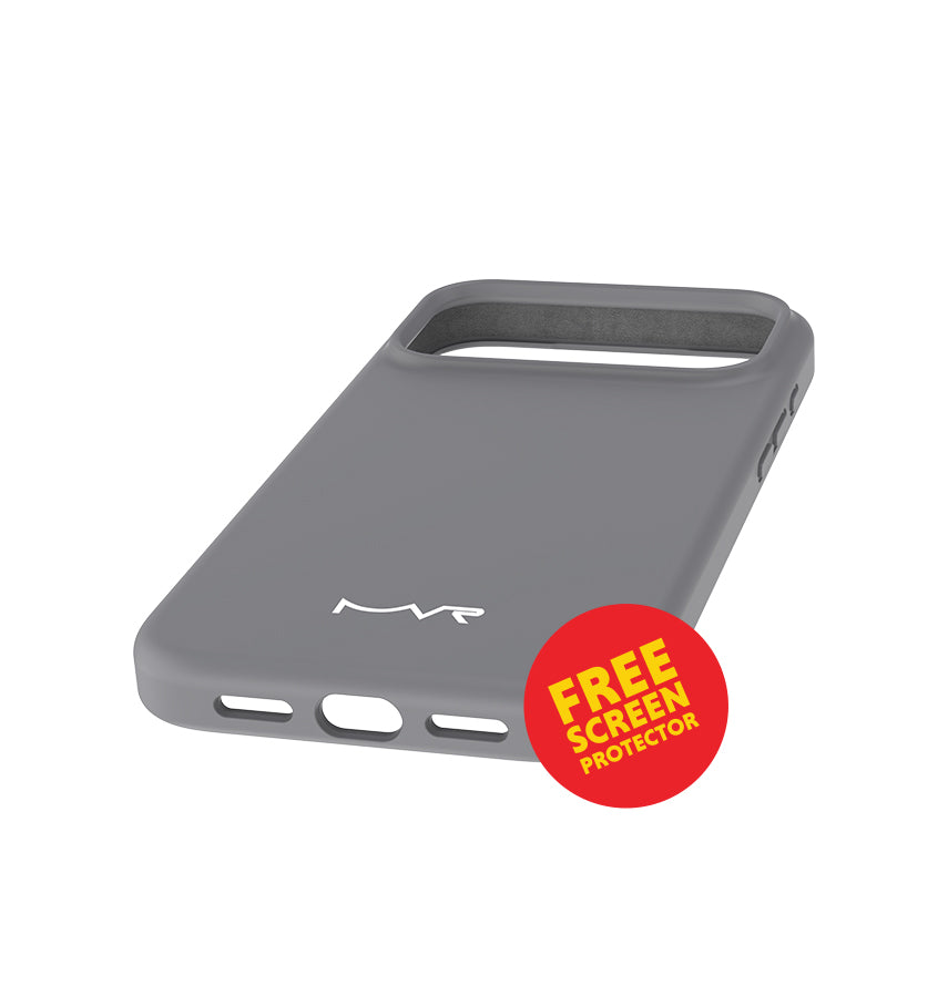 iPhone 17 Pro Max Case – Grey | MVR  Liquid Silicone Soft-Touch Finish, Anti-Slip Grip, Premium Protection image 0