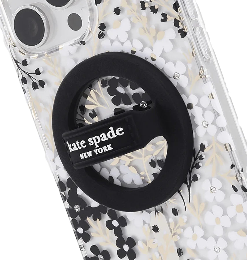Magnetic MagSafe Loop Grip – Black | Kate Spade Stylish & Functional Phone Accessory image 1