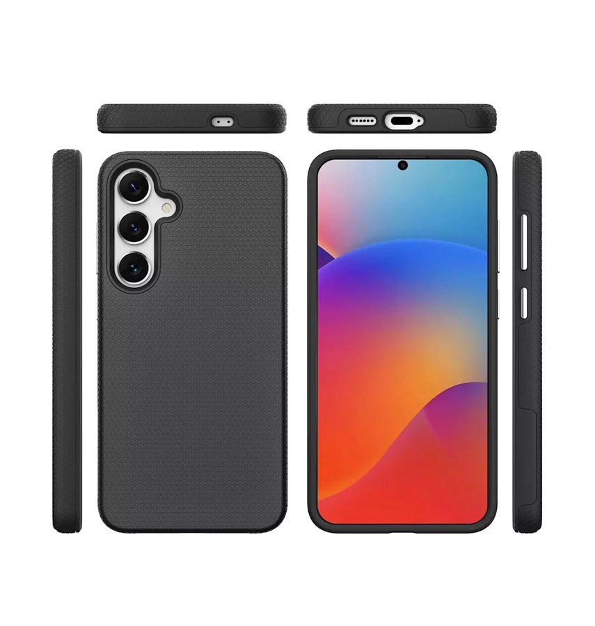 Samsung S25 Edge Triangle Case - Black | Slim Protective Cover with Geometric Design & Shock Resistance image 3