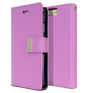 iPhone 16 Pro Max Wallet Case – Purple | Goospery Mercury Rich Diary Genuine Leather Flip Wallet Case image 0