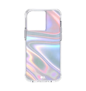 iPhone 13 Pro Soap Bubble Antimicrobial Case – Iridescent | Case-Mate Color-Shifting Design, Drop Protection, Wireless Charging Compatible image 0