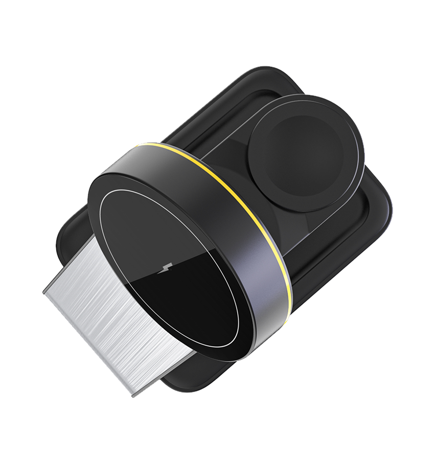 MVR Portable 3 - in - 1 Magnetic Charger - Black | Foldable Travel Charging Station for iPhone, AirPods & Apple Watch image 4