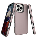 iPhone 16 Pro Triangle Pattern MagSafe Case - Rose Gold | Rugged Shockproof Back Cover image 3