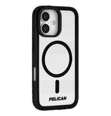 iPhone 17 Case – Clear/Black | Pelican Protector MagSafe Cover with Stand, Strong Grip & Built-In Kickstand image 1