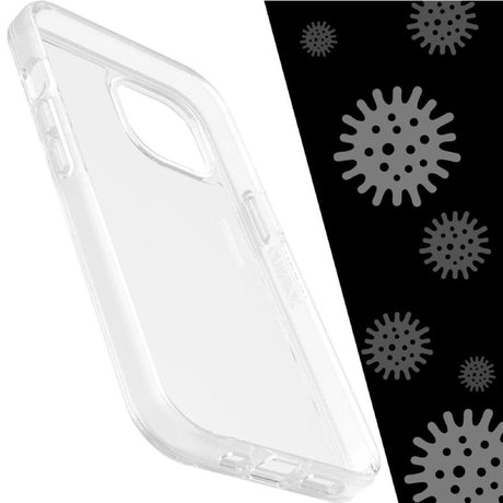 iPhone 14 – Clear | OtterBox Symmetry Series + Antimicrobial, Soft Touch Protective Cover image 2