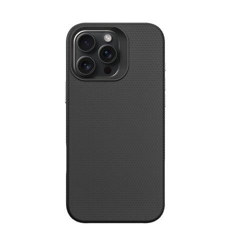 iPhone 16 Pro Max Triangle Pattern MagSafe Case - Black | Rugged Shockproof Back Cover image 1