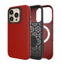 iPhone 14 Pro Max Triangle Pattern Case - Red | Rugged Shockproof Back Cover image 0