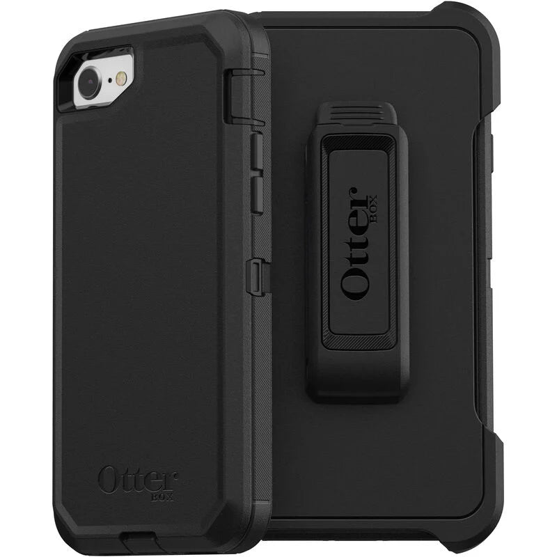 iPhone 6/6s/7/8/SE2 Case – Black | Otterbox Defender Series, Rugged Shockproof Back Cover image 2
