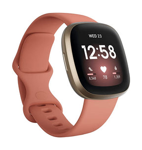 Fitbit Versa 3 Smartwatch - Pink Gold Aluminum Case with 6+ Day Battery &amp; Built - in GPS image 0
