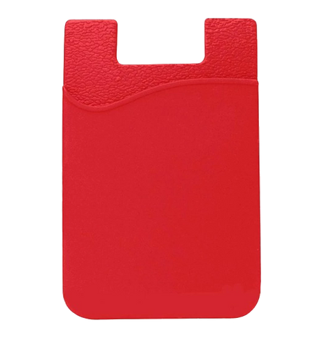 Silicone Credit Card Holder - Red | Universal Design For Smart Phones image 0