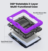 Apple iPad Mini (6th/7th Gen) Case - Purple | Survivor Rugged Case with Hand Strap, Shockproof & Scratch - Resistant Protective Cover image 1