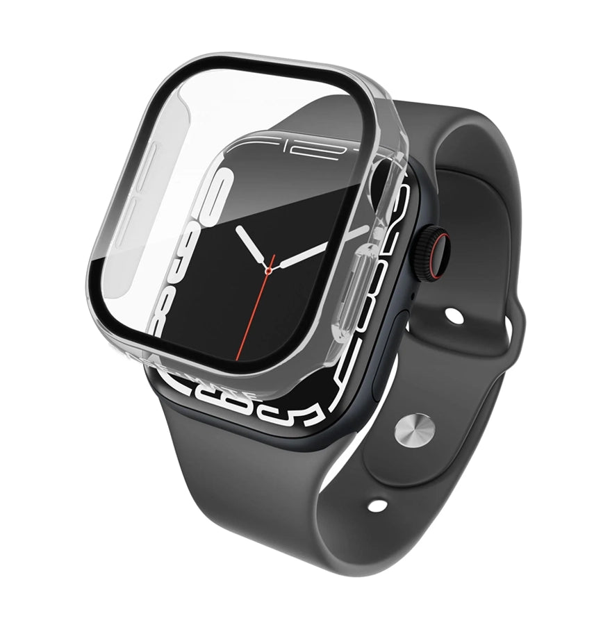 Apple Watch S10 Glass Matte Case (42mm) - Clear | 360° Protection with Built-in 9H Tempered Glass image 0
