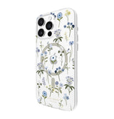iPhone 16 Precious Bloom MagSafe Case – Clear Blue | Kate Spade  Protective Cover with Elegant, Slim & Durable Design image 1